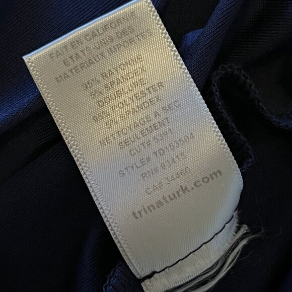 Trina Turk Sz 6 Mini Dress Floral Hippie Boho Kaleidoscope Lined Sleeves Stretch - Picture 11 of 12